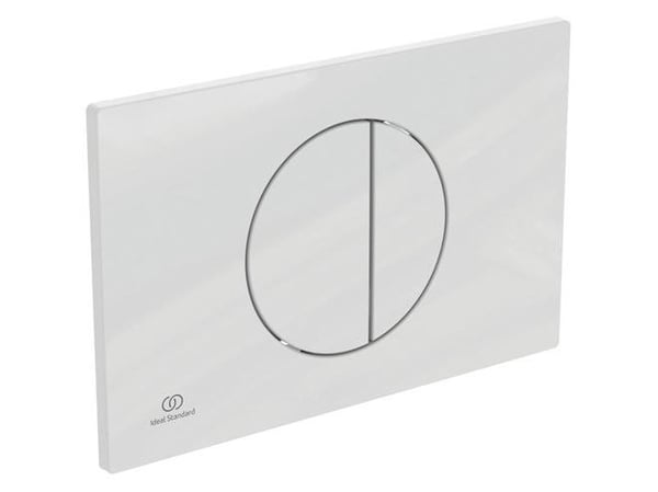 Ideal Standard OLEAS hvid mekanisk betjeningsplade 230x7,5x150mm, til indbygningscisterne #616893100