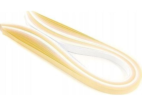 CreativeHobby quillingstrimler 10 mm 100 stk hvit-krem