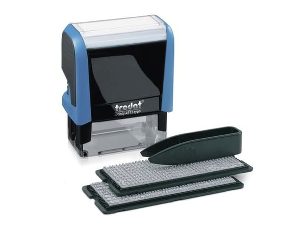 trodat Textstämpelautomat Typo Printy Set 4913, 5 Zeilen - für den Markt: D / L / A / CH (43146)
