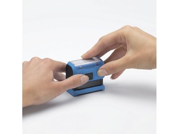 Trodat 4913/SS, Blekkgjør seg selv, Egendefinert stempel, Plast, 57 x 21 mm, Sort, Blå, Sort