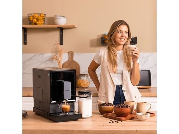 Cecotec Power Matic-ccino Cremma, Espressomaskin, 1,2 l, Kaffe bønner, Innebygd kaffekvern, 1470 W, Sort