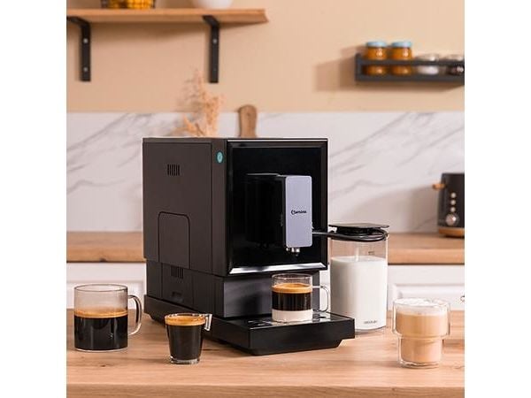 Cecotec Power Matic-ccino Cremma, Espressomaskin, 1,2 l, Kaffe bønner, Innebygd kaffekvern, 1470 W, Sort