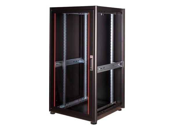 ROLINE 26.21.0208, Frittstående hylle, 32U, 600 kg, Rack skinner, Justerbare bein, 77 kg