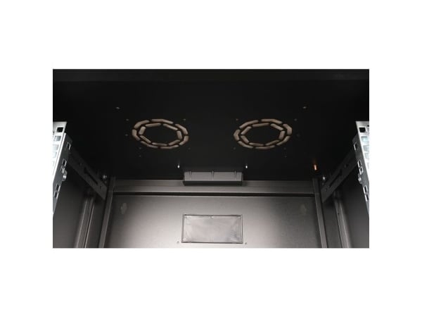 ROLINE 26.21.0178, Veggmonterbar hylle, 20U, Nøkkellås, Rack skinner, 35 kg, Sort