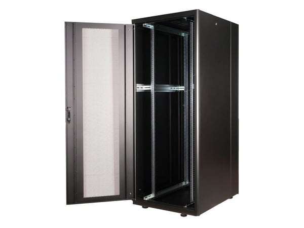 ROLINE 26.21.0214, Frittstående hylle, 42U, 600 kg, Rack skinner, Justerbare bein, 126,4 kg