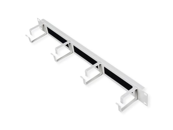 ROLINE 19 tommers rangeringspanel 1 U med børstelist 44x60mm grå (26.21.0262)