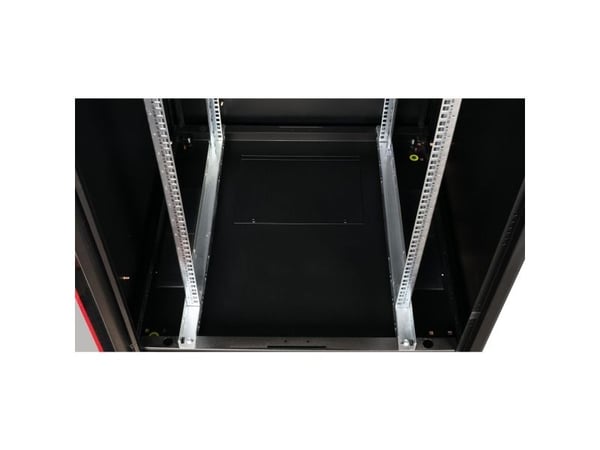 ROLINE 26.21.0216, Frittstående hylle, 42U, 600 kg, Rack skinner, Justerbare bein, Sort