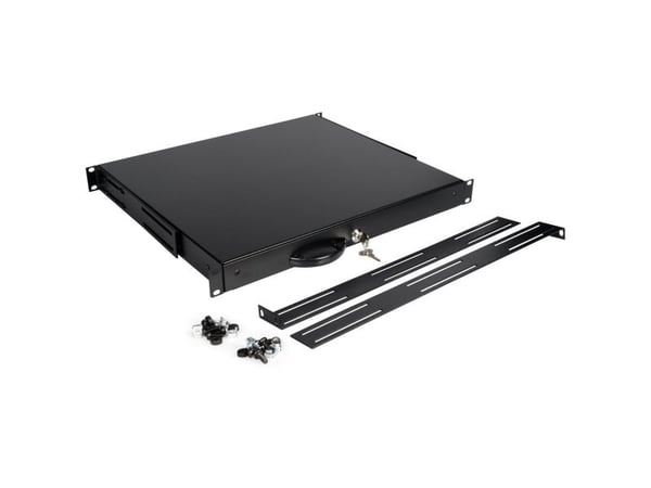 ROLINE 26.21.0268, Tastaturbrett, Sort, Stål, 1U, 485 mm, 400 mm