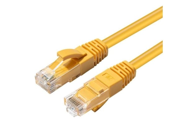 Microconnect MC-UTP6A0015Y, 0,15 m, Cat6a, U/UTP (UTP), RJ-45, RJ-45, Gul