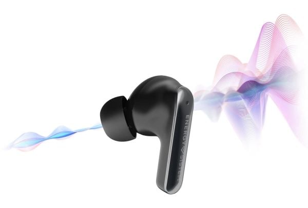 Energy Sistem Serenity ANC, True Wireless Stereo (TWS), 20 - 20000 Hz, Samtaler/musikk, 40 g, Hodesett, Sort