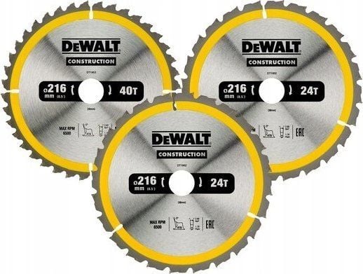 DeWALT DT1962-QZ, puu, 21,6 cm, 1,7 mm, 7000 rpm, 2,6 mm, DeWALT, DeWALT