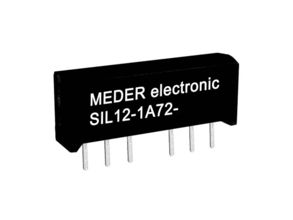 StandexMeder Electronics SIL12-1A72-71L Reed-rele 1 x rajakytkin 12 V/DC 1 A 15 W SIL-4