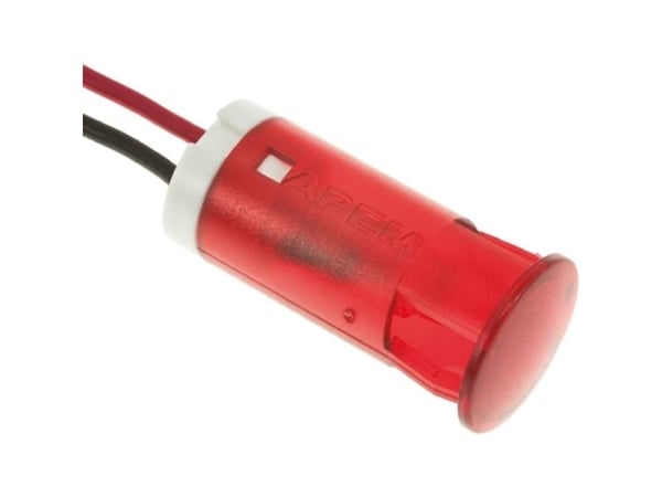APEM QS123XXR12 LED-merkkivalo Rød 12 V/DC