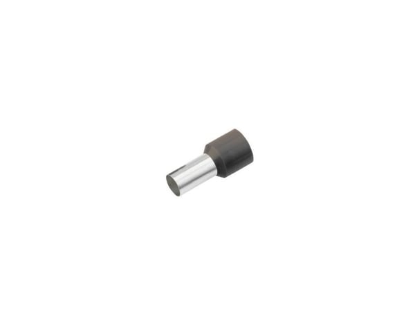 Cimco 182210, Päätyholkki, Peltipurkki, Suora, Musta, Metallinen, Kupari, 6 mm²