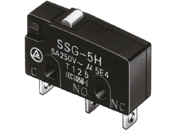 Omron SSG-5H-5 Mikrokontakt 125 V/AC 5 A 1 x On/(On) 1 stk Bag