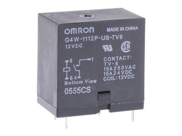 Omron G4W-1112P-US-TV8-DC12 Tehorele 12 V/DC 1 x päätepistokytkin 1 kpl Laukku Pussi