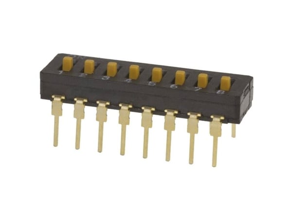 Omron A6D-8103 DIP-bryter poltall 8 THT 1 stk