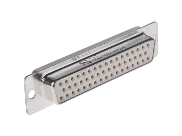 Harting D-SUB hunkontakt 180°, polantall: 50, loddebecher 09 67 050 4704 (09 67 050 4704)