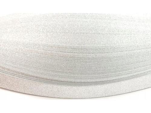 Quillingstrimler 10 mm x 50 cm glitter sølv 50 stk