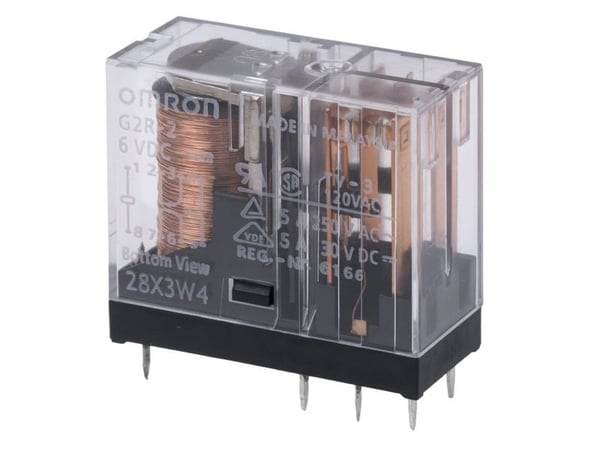 Omron G2R-2-DC6 Tehorele 6 V/DC 5 A 2 x kytkin 1 kpl Laukku Pussi