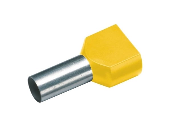 Cimco 182436, Päätyholkki, Peltipurkki, Suora, Metallinen, Keltainen, Kupari, 1 mm²