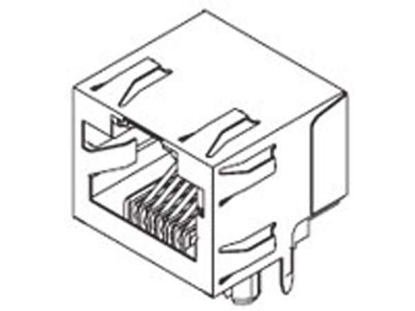 Molex RJ-liitin 438600014 Pistorasia Nastanumero (RJ) 6P6C 1 kpl