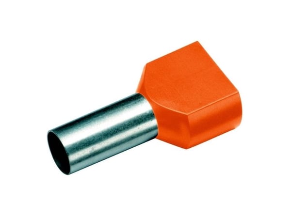 Cimco 182418, Kaapeli ende muffe, Tina, Lige, Metallic, Oranssi, Kobber, 4 mm²
