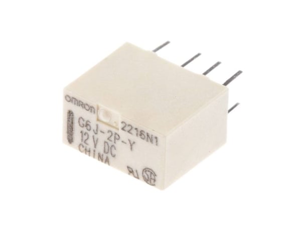 Omron G6J-2P-Y-DC12 Tulostusrele 12 V/DC 1 A 2 x vaihtokytkin 1 kpl Pussi