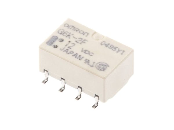 Omron G6K-2F-DC12 SMD-rele 12 V/DC 1 A 2 x kytkin 1 kpl Pussi