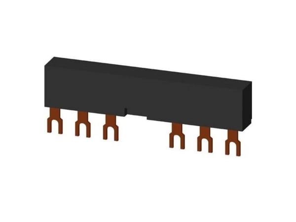 Samleskinne 3RV1 2F 63mm 3 kontakt gaf