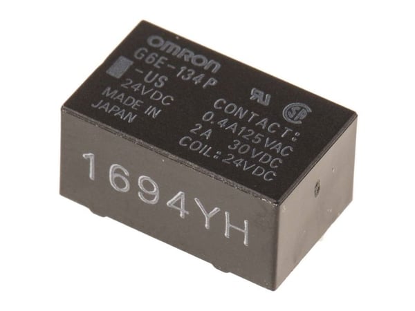 Omron G6E-134P-US-DC24 Tulostusrele 24 V/DC 3 A 1 x vaihtokosketin 1 kpl Pussi