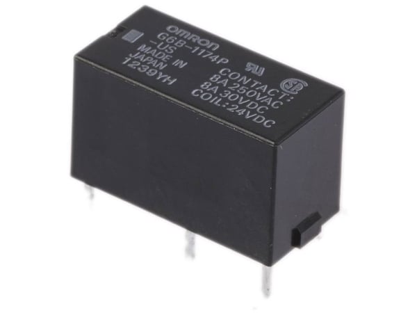 Omron G6B-1174P-US-DC24 Virtarele 24 V/DC 8 A 1 x päätepysäytys 1 kpl Laukku Pussi