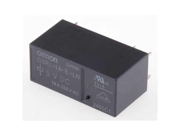 Omron G5RL-1A-E-LN-DC5 Powerrelæ 5 V/DC 16 A 1 x sluttekontakt 1 stk laukku