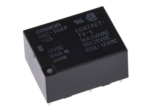 Omron G6C-1114P-US-DC12 Powerrelæ 12 V/DC 10 A 1 x sluttekontakt 1 stk laukku
