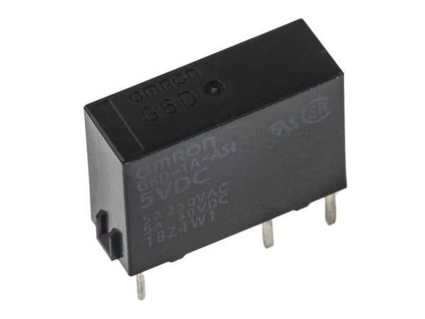 Omron G6D-1A-ASI-DC5 Tehorele 5 V/DC 5 A 1 x päätepysäytys 1 kpl Pussi