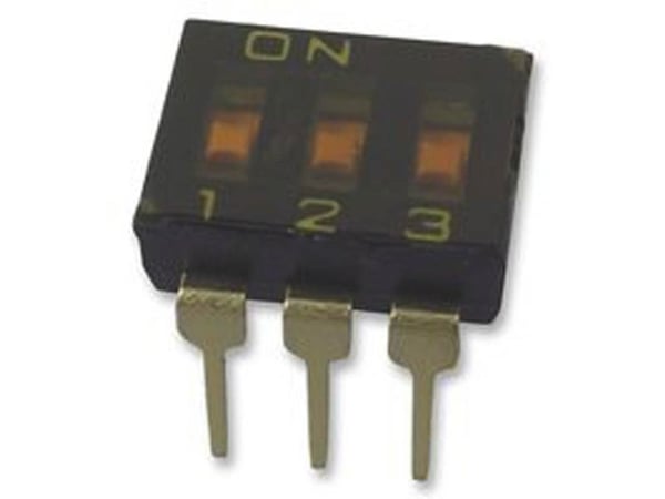 Omron A6T-3104 DIP-bryter poler 3 THT 1 stk bag