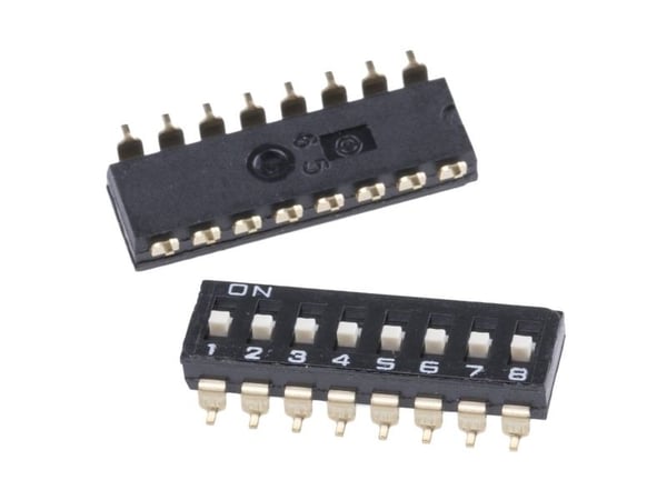 Omron A6S-8104-H DIP-kytkin Poltal 8 SMD 1 kpl Putki