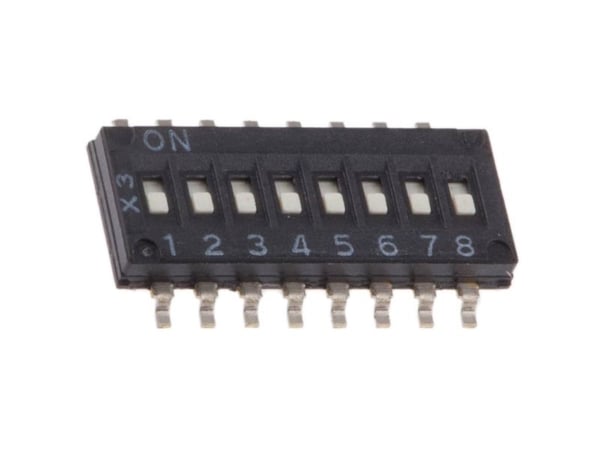 Omron DIP-kytkin Poltal 8 SMD 1 kpl Pussi