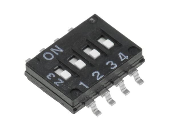 Omron DIP-kytkin Poltal 4 SMD 1 kpl Pussi
