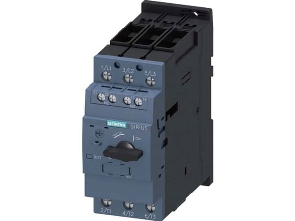 Siemens 3RV2031-4EA15-0BA0 Katkaisija 1 kpl Asetusalue (virta): 22 - 32 A Kytkentäjännite (max.): 690 V/AC (L x K x S) 55 x 140 x 149 mm