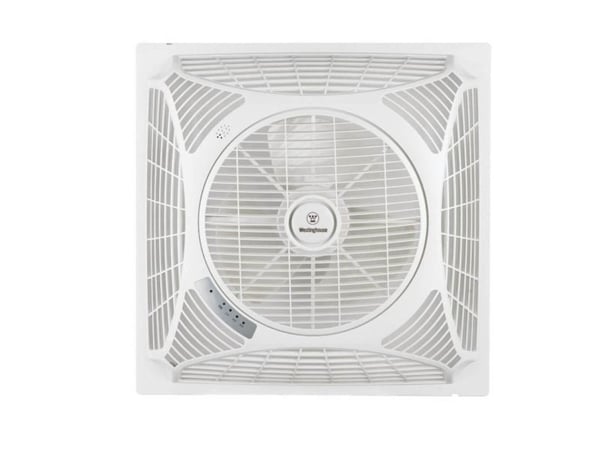 Westinghouse Windsquare Loftsventilator (L x B x H) 62 x 62 x 22 cm Vingefarve: Hvid Chassisfarve: Hvid