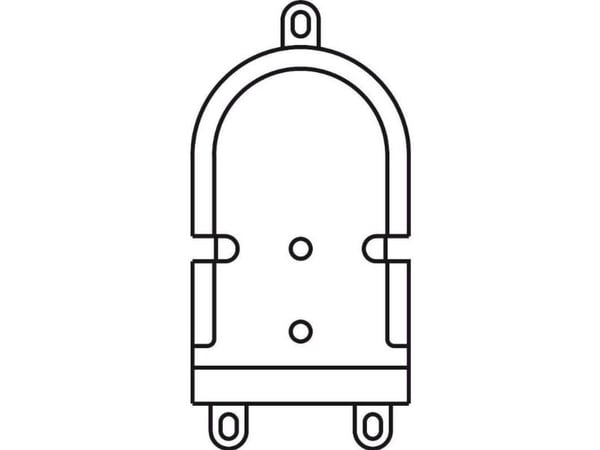 Siedle 200029839-00 dørtelefon-tilbehør monteringsutstyr sort
