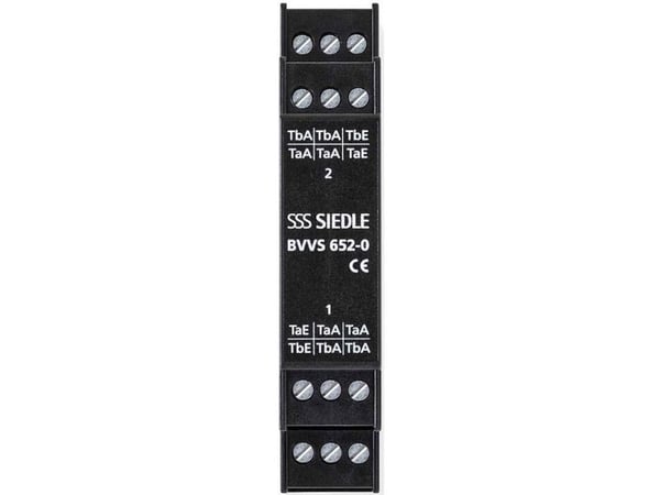 Siedle buss videofordeler symmetrisk DIN-skinne svart BVVS 652-0 ( 200049630-00 )