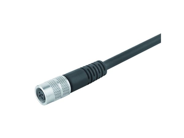 BINDER 79-1426-12-08, 2 m, naarasliitin, musta, polyuretaani (PUR), 125 V, EN 60204-1:2018 | EN IEC 63000:2018 | EN 60529:1991, EN IEC 63000:2018