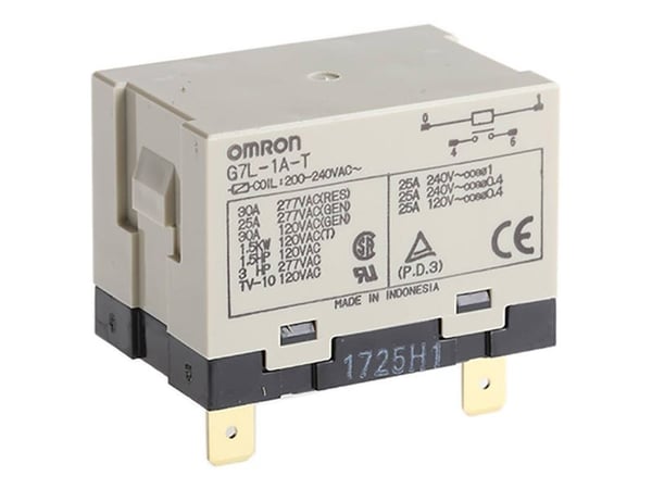 Omron G7L-2A-T 200/240AC Powerrelæ 240 V/AC 25 A 2 x sluttekontakt 1 stk Bag