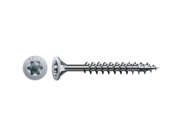 SPAX 1191010500703, Skru, Metall, Zink, Tre, Flathode, Torx, Metallisk