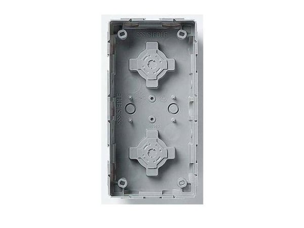 Siedle GU 611-2/1-0, Infälld monteringsbox, Grå, Siedle, Plast, Yta, 100 mm