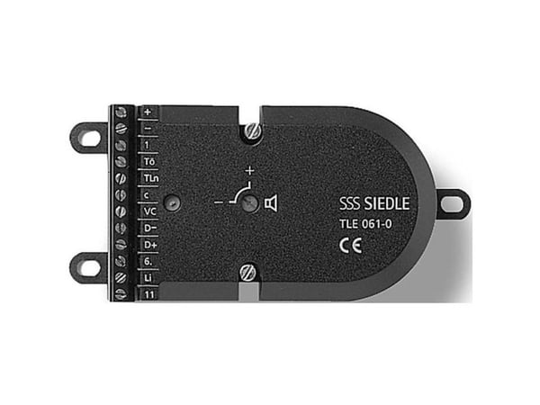 Siedle TLE 061-01, Høyttalermodul, Sort, Siedle, CE, 124 mm, 31 mm