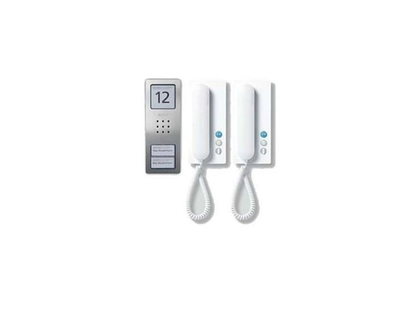Siedle SET CA 812-2 E/W, Koblet med ledninger (ikke trådløs), Rustfritt stål, Hvit, Vegg