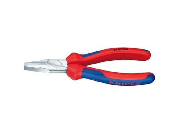 Knipex 20 05 140, Nesetang, Kromvanadiumstål, Plast, Blå, Rød, 140 mm, 136 g